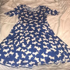 LuLaRoe Nicole Dress XL GUC Rare print!